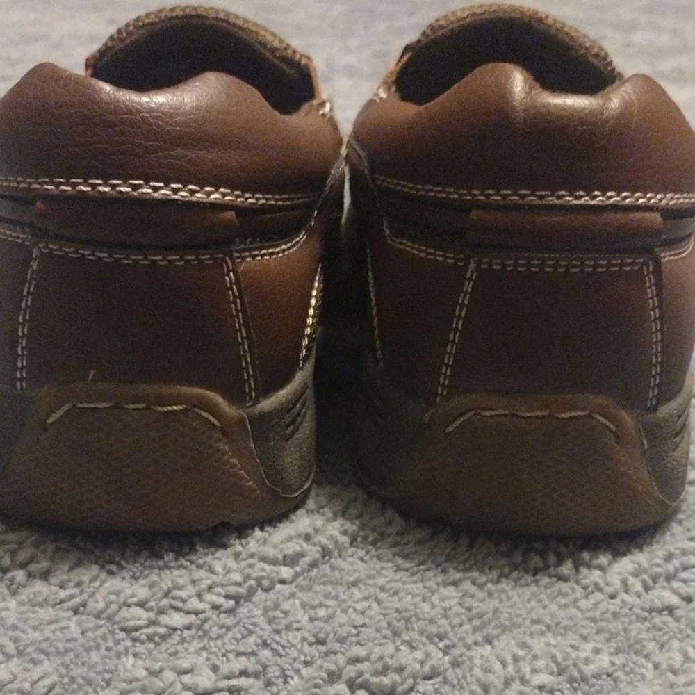 Dr. Scholl's Advanced Comfort Leather Classic Brown Loafers - Picture 8 of 10